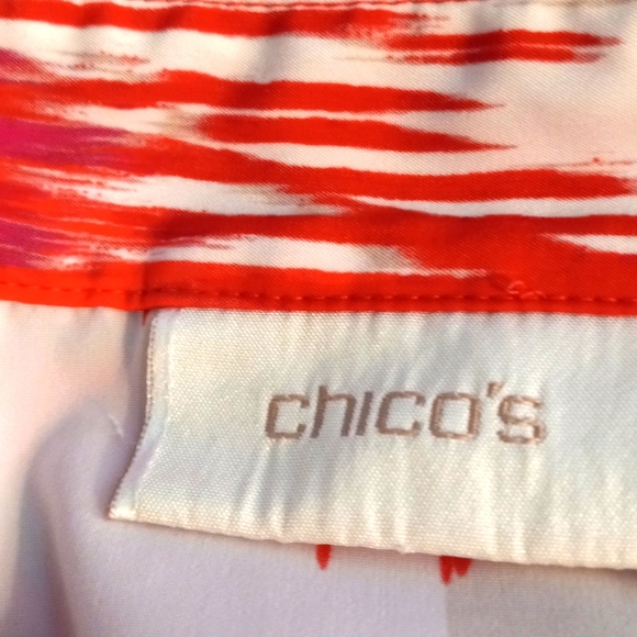 Chicos Sz 0,(4/6) Red/plum, Studded,Embellished, VNeck Tunic - Picture 6 of 10